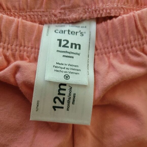 Baby Girl Carter's Whale Flutter Sleeve Bodysuit & Shorts Set (size 12M) - Picture 3 of 5